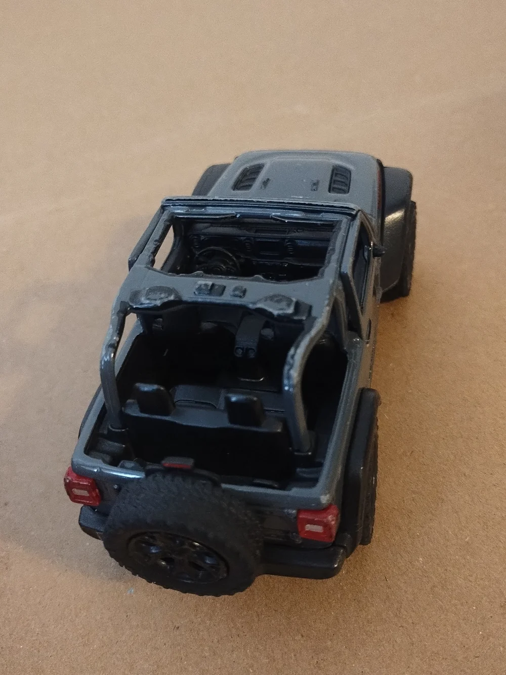 Kins mart toy Jeep 2018 wranglerb scale 1/34 Rubicon toy model missing parts